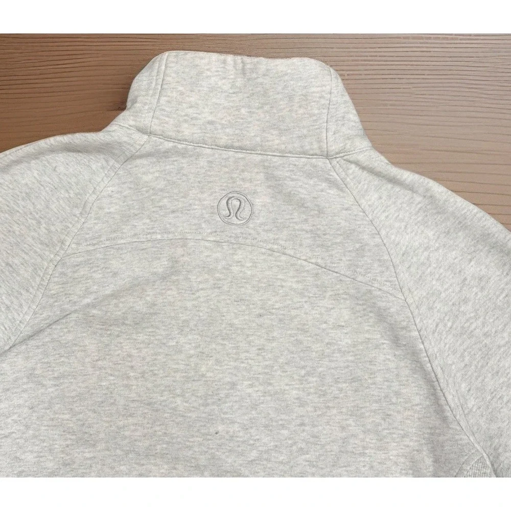 Lululemon Scuba Oversized Funnel Neck Half Zip Long Women's XS/S‎ Gray Fleece